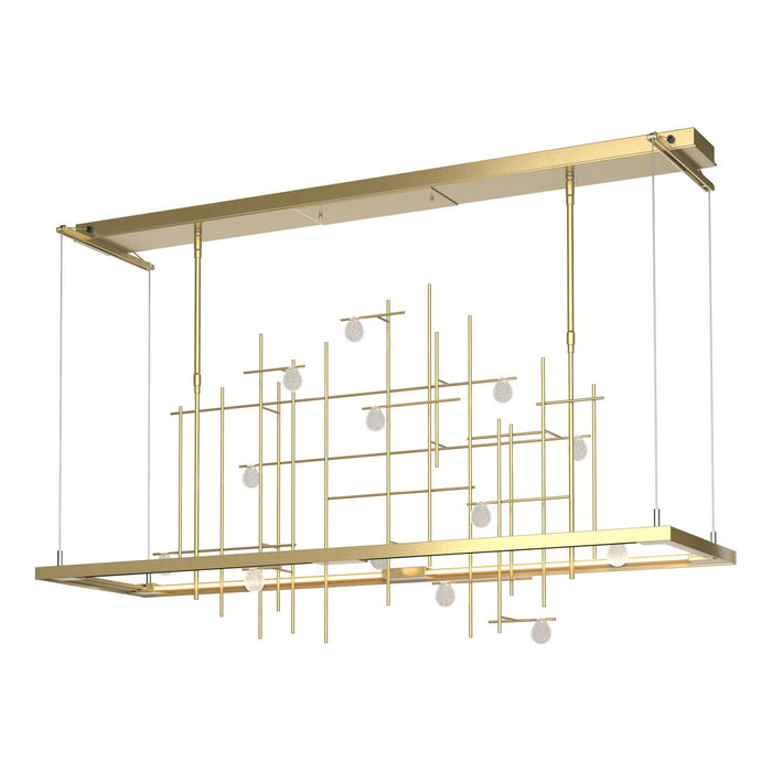 Hubbardton Forge 139752-LED-STND-86-YG0500 LED Pendant, Modern Brass
