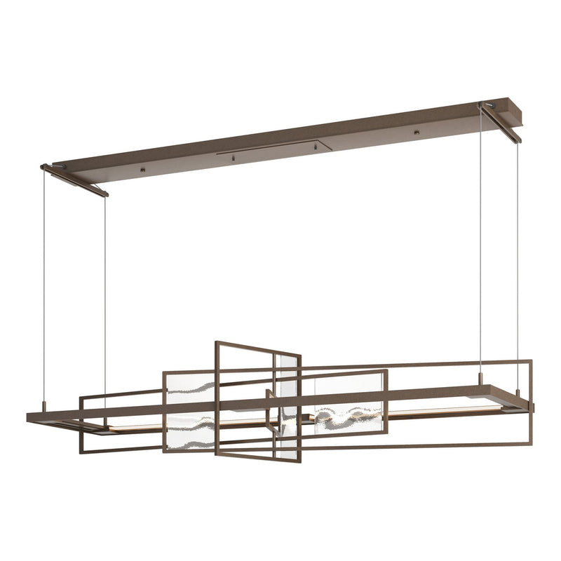 Hubbardton Forge 139754-LED-STND-05-AQ LED Pendant, Bronze