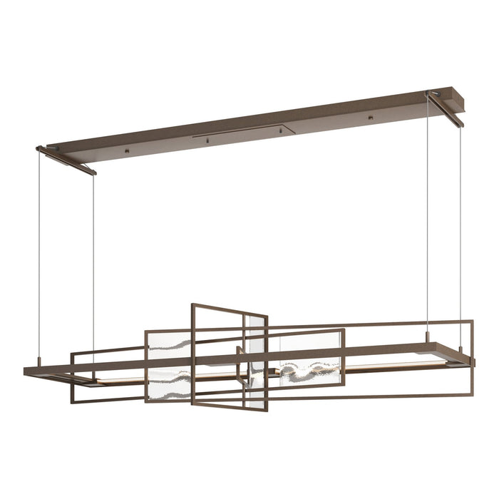 Hubbardton Forge 139754-LED-STND-05-AQ LED Pendant, Bronze