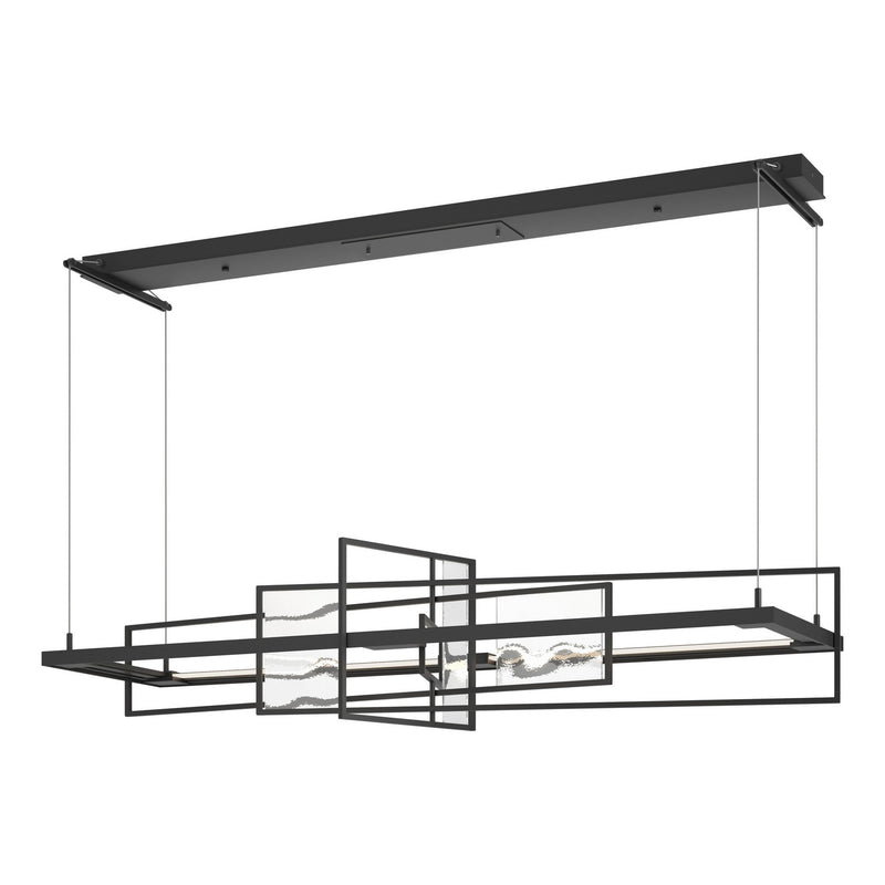 Hubbardton Forge 139754-LED-STND-10-AQ LED Pendant, Black