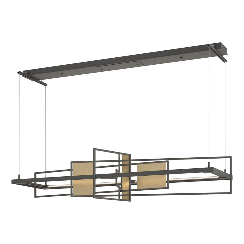 Hubbardton Forge 139754-LED-STND-20-84 LED Pendant, Natural Iron