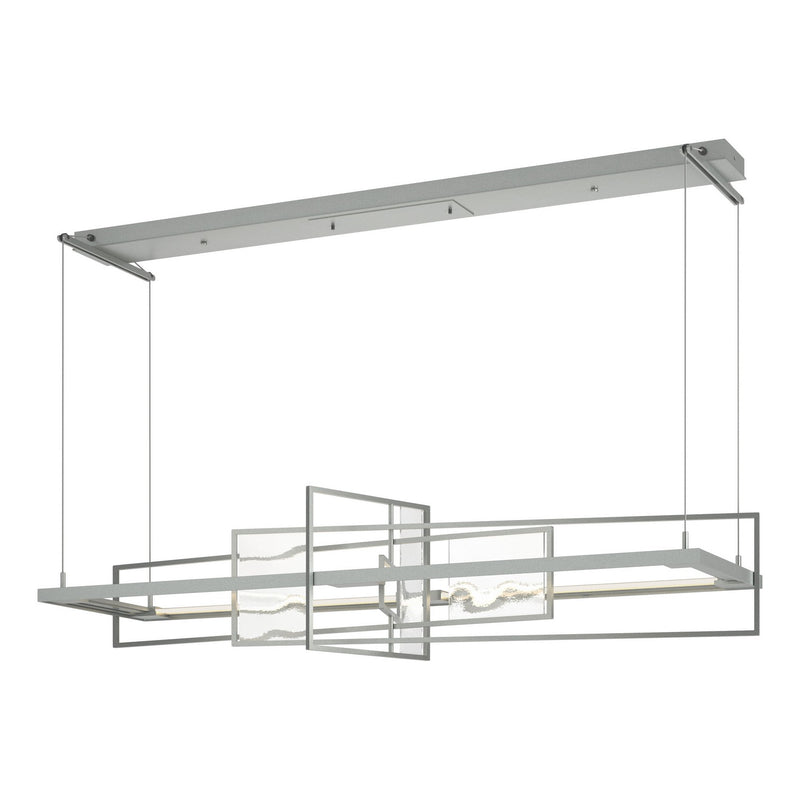 Hubbardton Forge 139754-LED-STND-82-AQ LED Pendant, Vintage Platinum