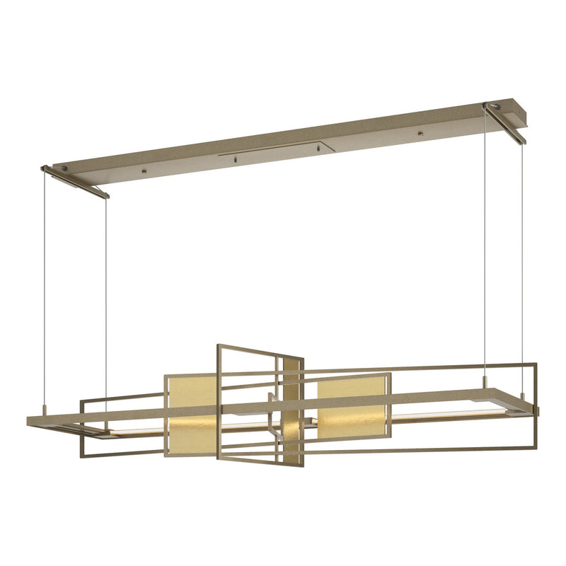 Hubbardton Forge 139754-LED-STND-84-86 LED Pendant, Soft Gold