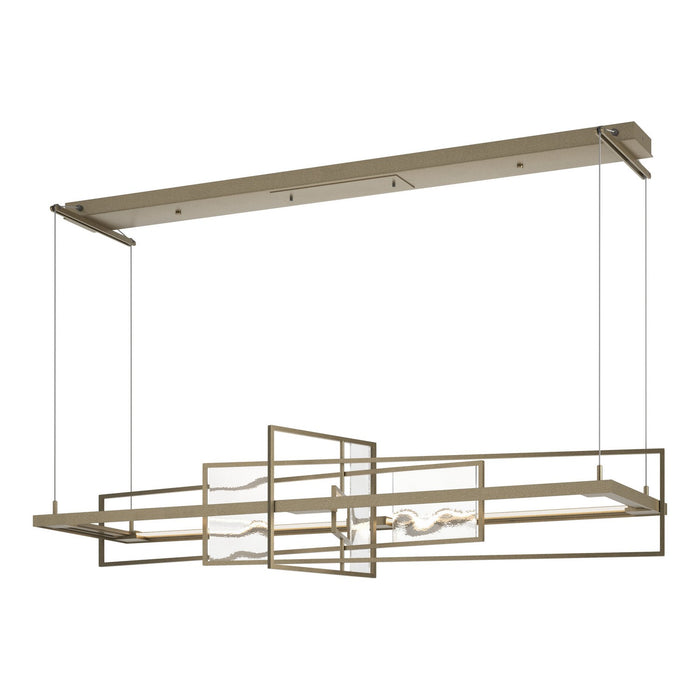 Hubbardton Forge 139754-LED-STND-84-AQ LED Pendant, Soft Gold