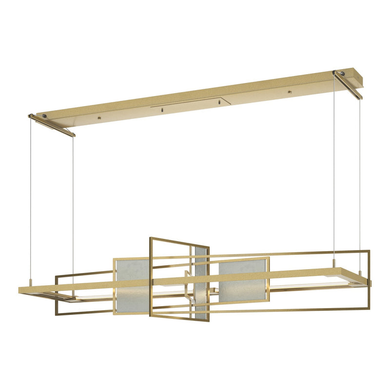 Hubbardton Forge 139754-LED-STND-86-82 LED Pendant, Modern Brass