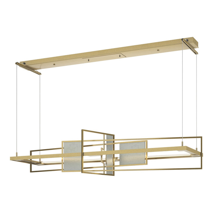 Hubbardton Forge 139754-LED-STND-86-82 LED Pendant, Modern Brass