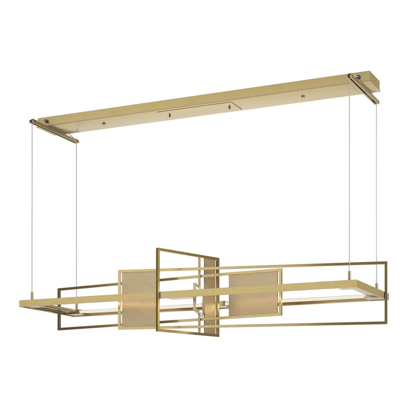 Hubbardton Forge 139754-LED-STND-86-84 LED Pendant, Modern Brass