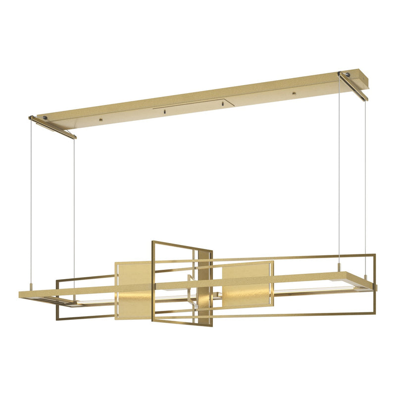 Hubbardton Forge 139754-LED-STND-86-86 LED Pendant, Modern Brass