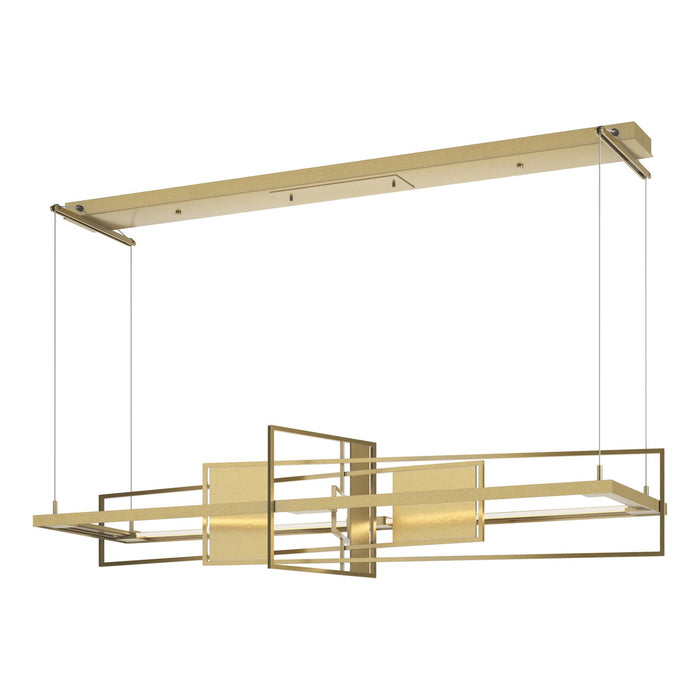 Hubbardton Forge 139754-LED-STND-86-86 LED Pendant, Modern Brass