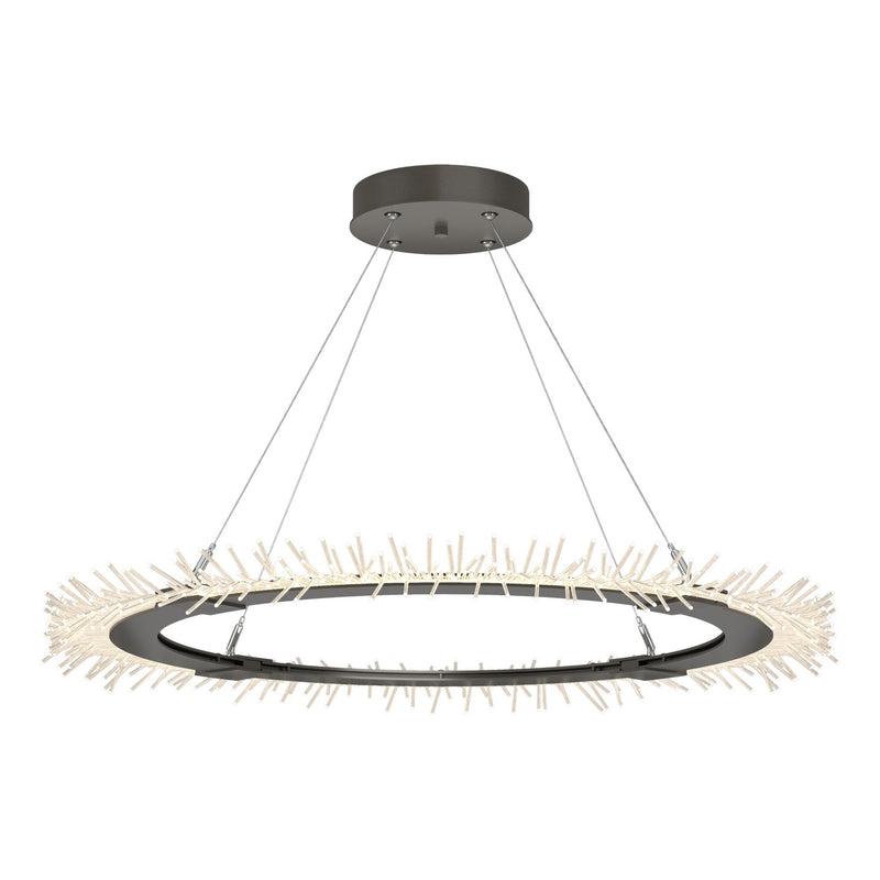 Hubbardton Forge 139772-LED-STND-07 LED Pendant, Dark Smoke