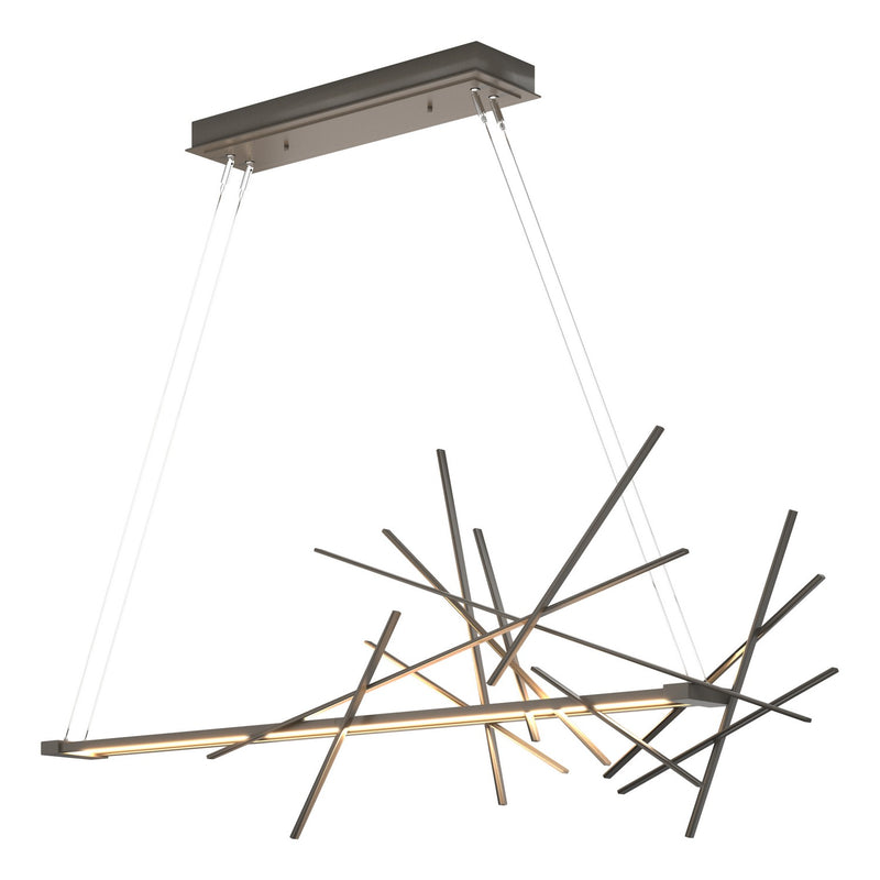 Hubbardton Forge 139778-LED-STND-07 LED Pendant, Dark Smoke