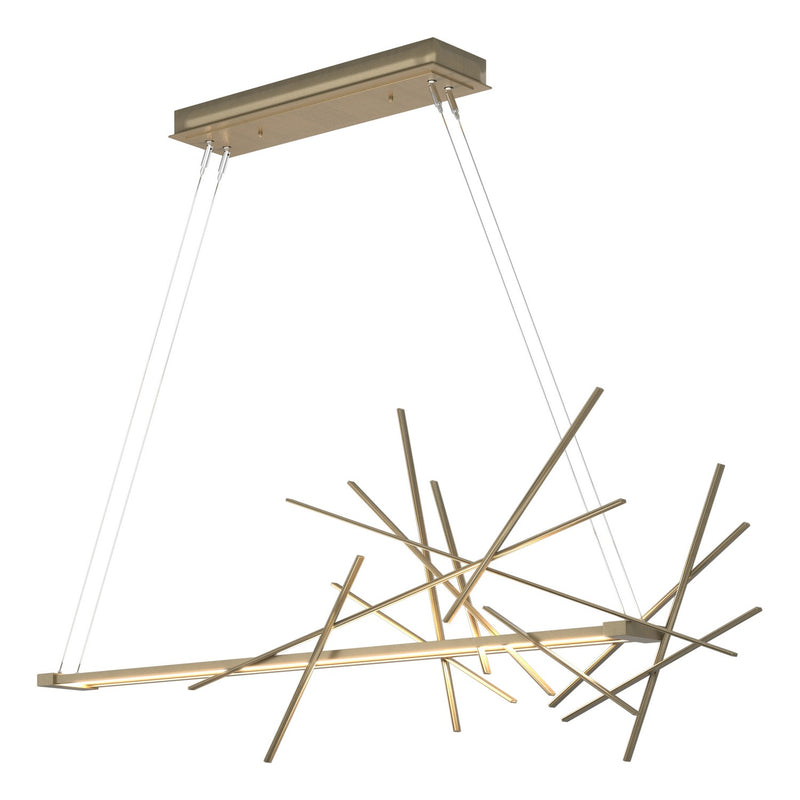 Hubbardton Forge 139778-LED-STND-84 LED Pendant, Soft Gold