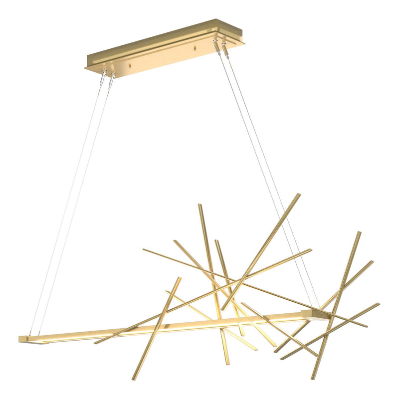 Hubbardton Forge 139778-LED-STND-86 LED Pendant, Modern Brass