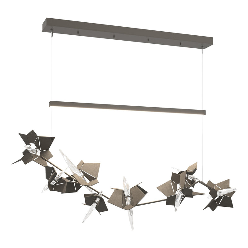 Hubbardton Forge 139813-LED-STND-07-07-CR LED Pendant, Dark Smoke