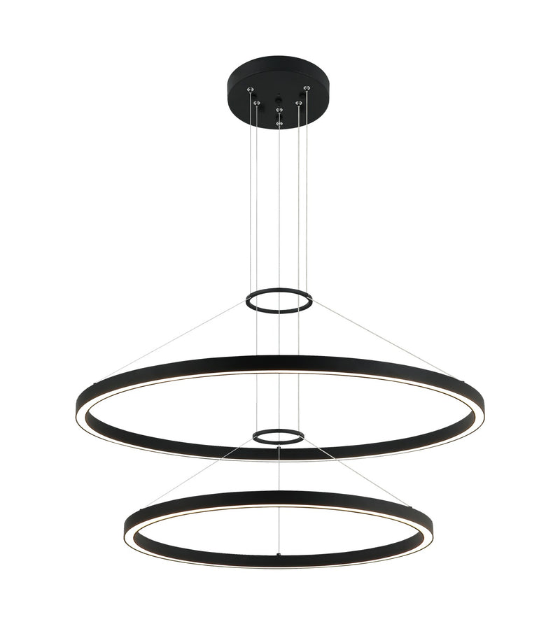 Matteo Lighting C30856MB LED Chandelier, Matte Black
