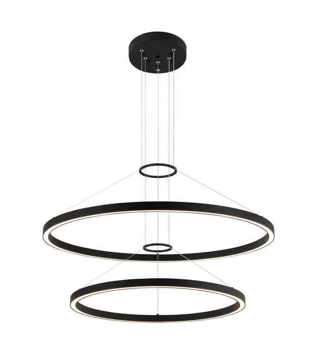 Matteo Lighting C30856MB LED Chandelier, Matte Black