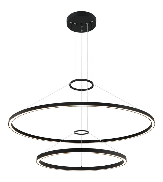Matteo Lighting C30864MB LED Chandelier, Matte Black