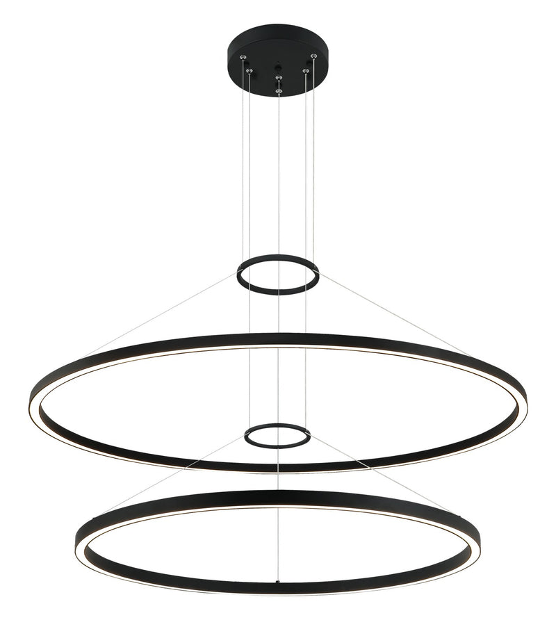 Matteo Lighting C30872MB LED Chandelier, Matte Black