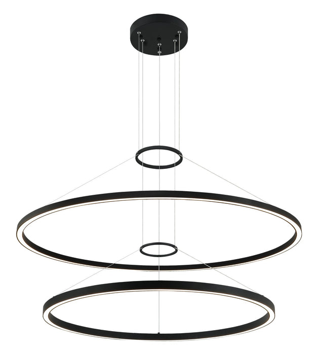 Matteo Lighting C30872MB LED Chandelier, Matte Black