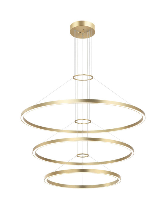 Matteo Lighting C30896BG LED Chandelier, Brushed Gold