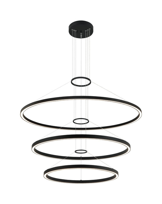 Matteo Lighting C30896MB LED Chandelier, Matte Black