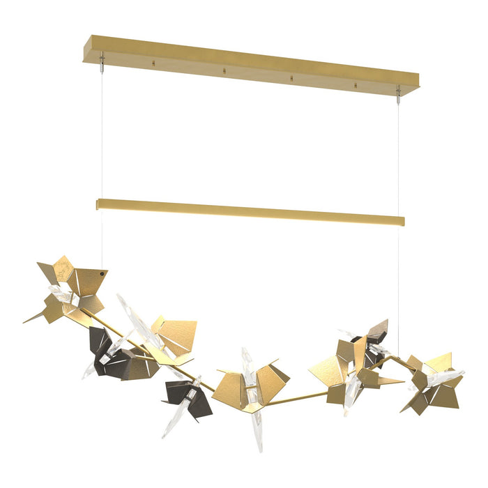 Hubbardton Forge 139813-LED-STND-86-07-CR LED Pendant, Modern Brass