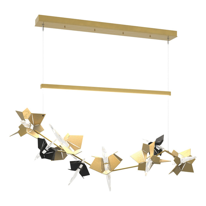 Hubbardton Forge 139813-LED-STND-86-10-CR LED Pendant, Modern Brass
