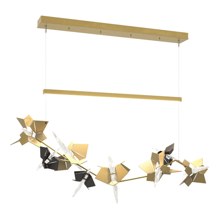 Hubbardton Forge 139813-LED-STND-86-14-CR LED Pendant, Modern Brass