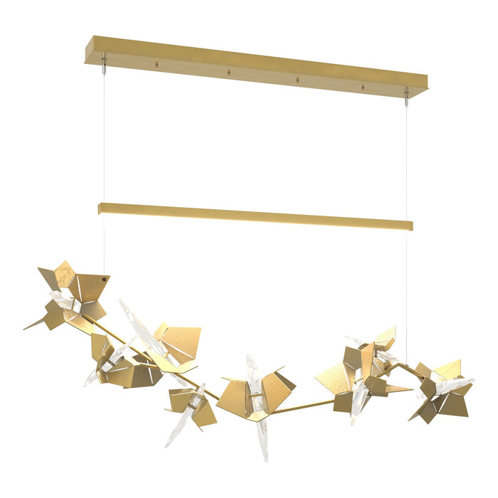 Hubbardton Forge 139813-LED-STND-86-86-CR LED Pendant, Modern Brass