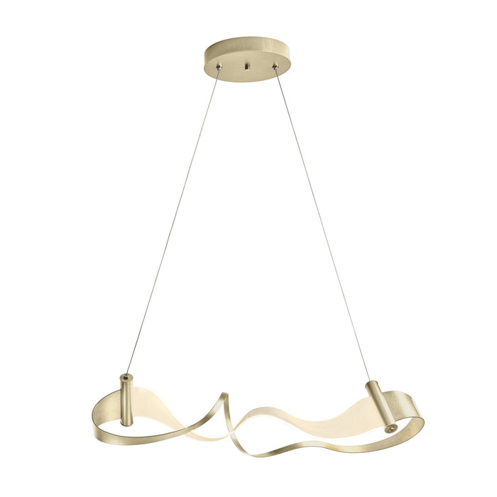 Hubbardton Forge 139833-LED-STND-86 LED Pendant, Modern Brass