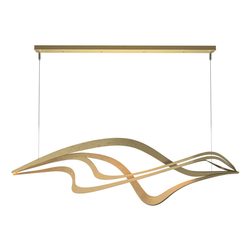 Hubbardton Forge 139905-LED-STND-86 LED Pendant, Modern Brass