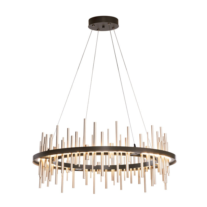 Hubbardton Forge 139910-LED-STND-14-84 LED Pendant, Oil Rubbed Bronze