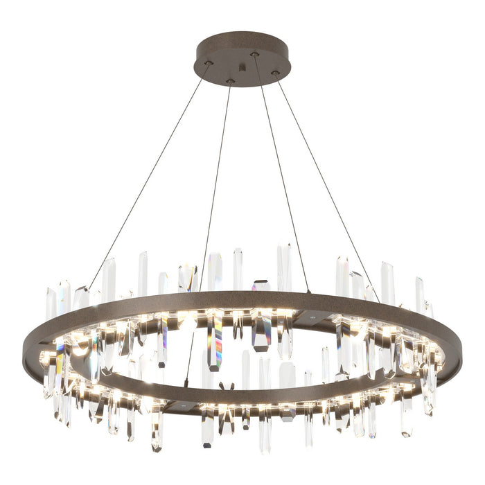 Hubbardton Forge 139915-LED-STND-05-CR LED Pendant, Bronze