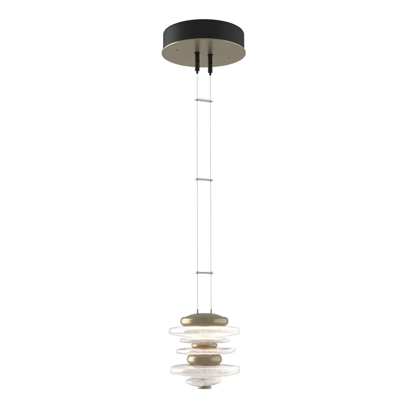 Hubbardton Forge 139970-LED-STND-84 LED Pendant, Soft Gold
