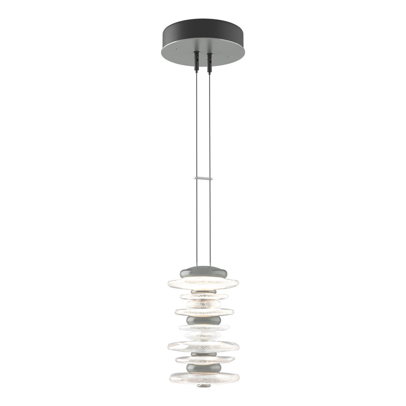 Hubbardton Forge 139973-LED-STND-82 LED Pendant, Vintage Platinum