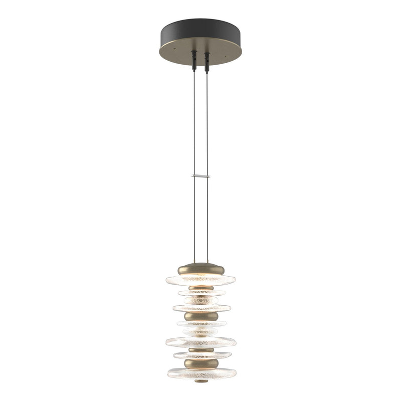 Hubbardton Forge 139973-LED-STND-84 LED Pendant, Soft Gold