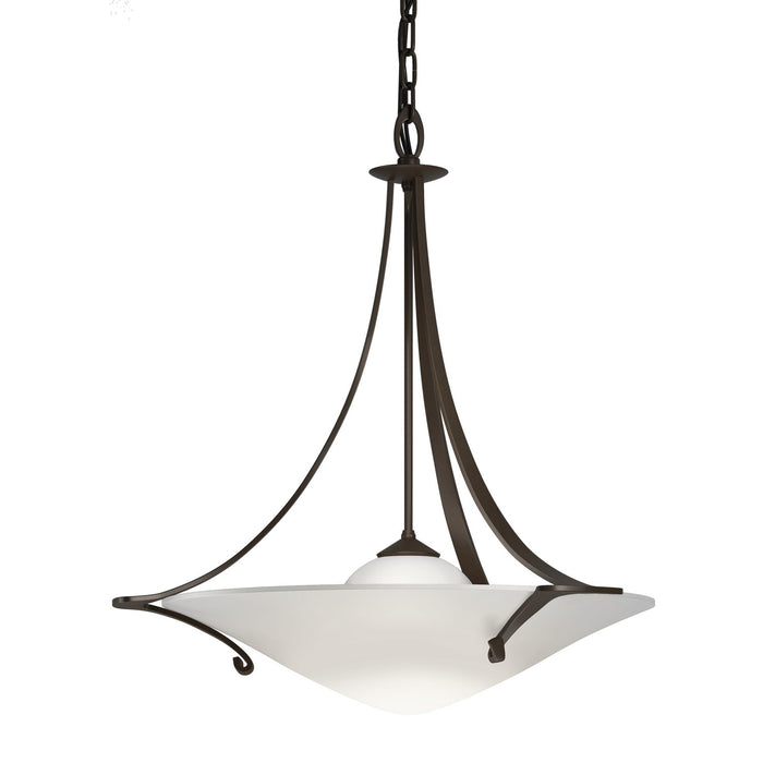 Hubbardton Forge 144710-SKT-05-GG0279 One Light Pendant, Bronze