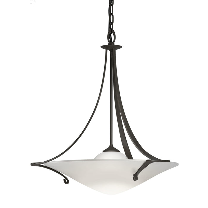 Hubbardton Forge 144710-SKT-07-GG0279 One Light Pendant, Dark Smoke