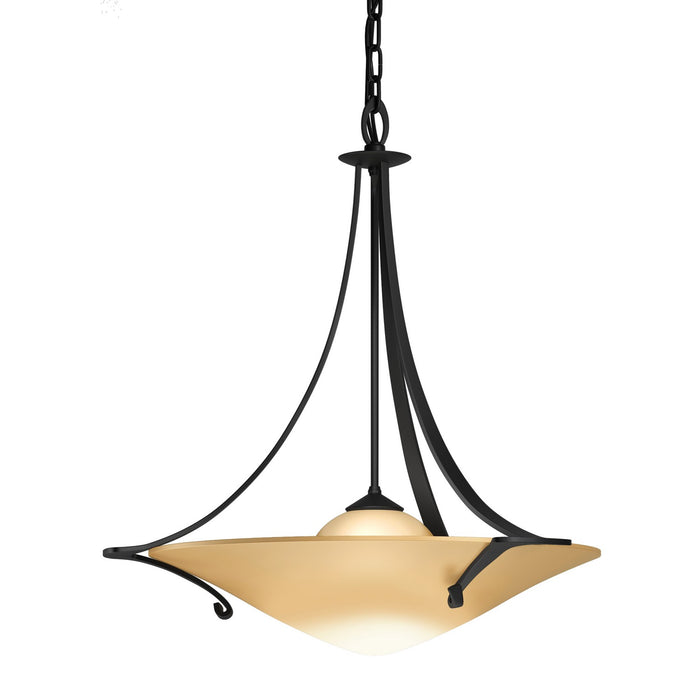 Hubbardton Forge 144710-SKT-10-SS0279 One Light Pendant, Black