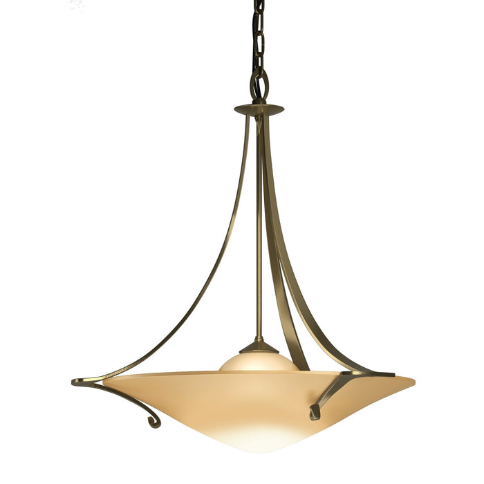 Hubbardton Forge 144710-SKT-86-SS0279 One Light Pendant, Modern Brass