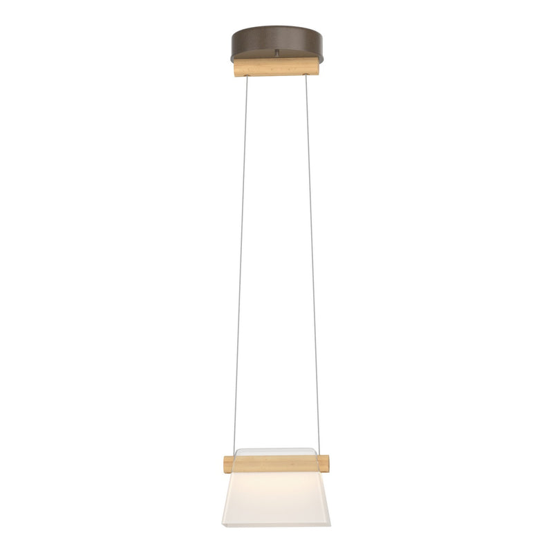 Hubbardton Forge 151060-LED-STND-05-WD-YE0560 LED Mini Pendant, Bronze