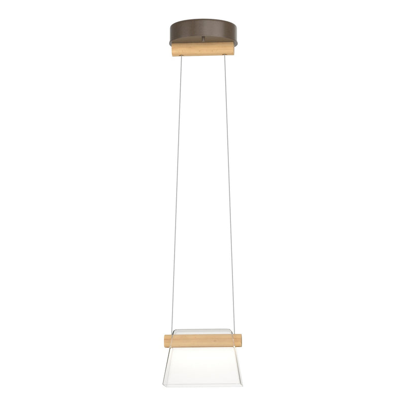 Hubbardton Forge 151060-LED-STND-05-WD-ZM0560 LED Mini Pendant, Bronze