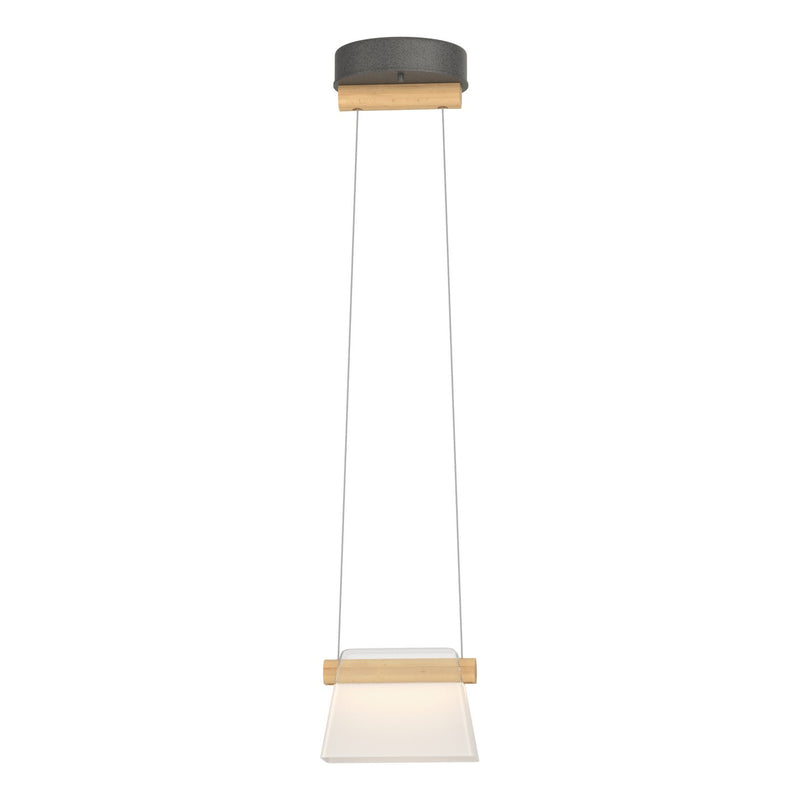 Hubbardton Forge 151060-LED-STND-20-WD-YE0560 LED Mini Pendant, Natural Iron
