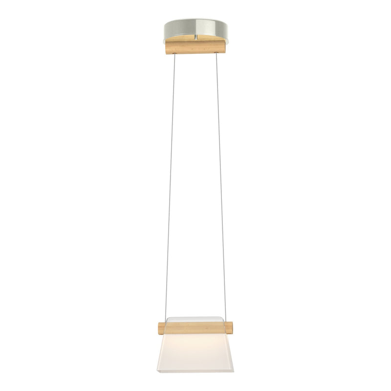 Hubbardton Forge 151060-LED-STND-85-WD-YE0560 LED Mini Pendant, Sterling