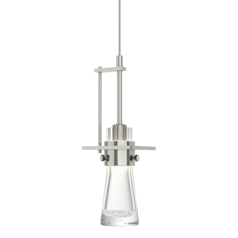 Hubbardton Forge 161065-SKT-STND-85-ZM0349 One Light Mini Pendant, Sterling