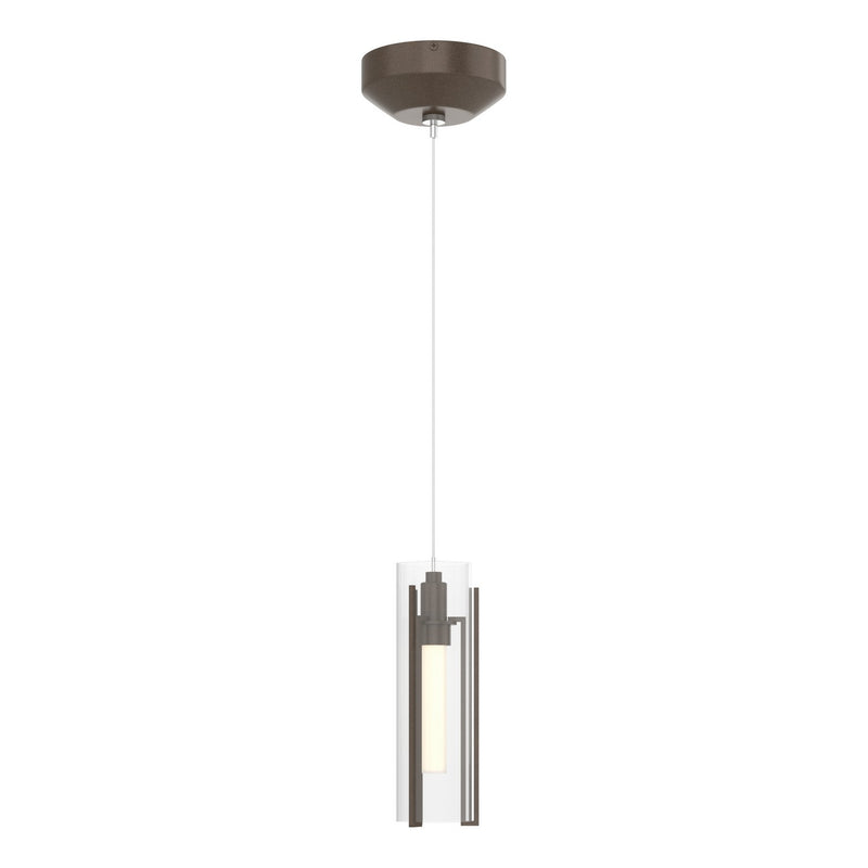 Hubbardton Forge 161180-SKT-STND-05-ZM0065 One Light Mini Pendant, Bronze