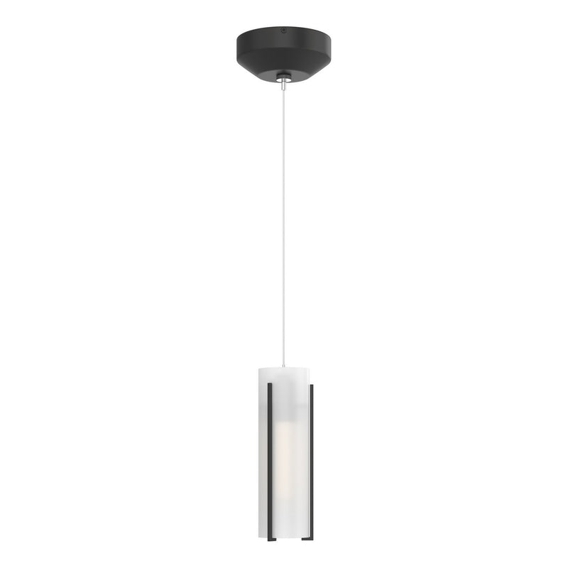 Hubbardton Forge 161180-SKT-STND-10-GG0065 One Light Mini Pendant, Black