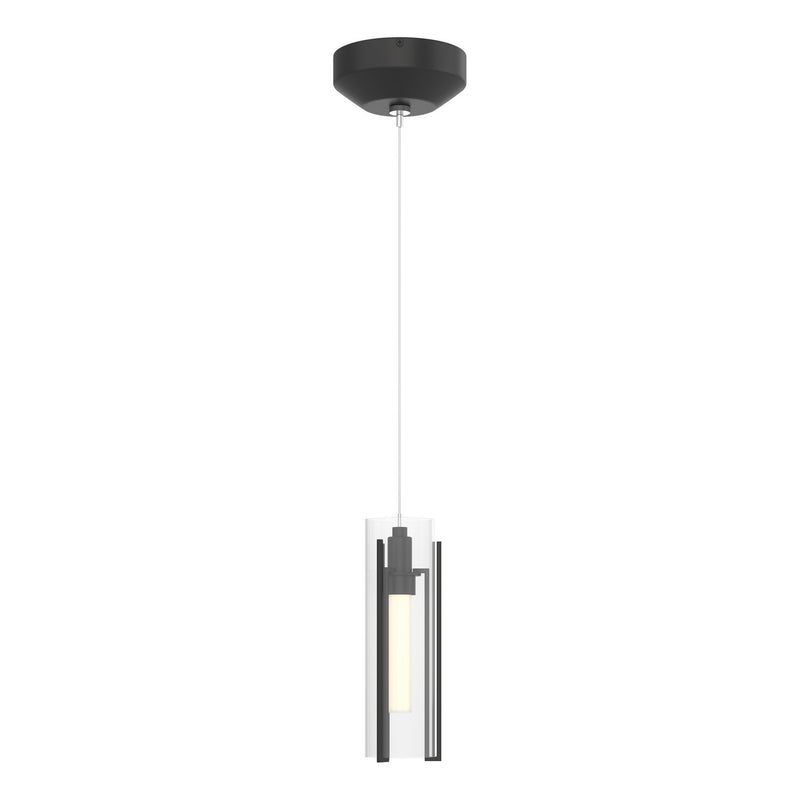 Hubbardton Forge 161180-SKT-STND-10-ZM0065 One Light Mini Pendant, Black