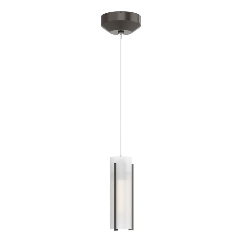 Hubbardton Forge 161180-SKT-STND-14-GG0065 One Light Mini Pendant, Oil Rubbed Bronze