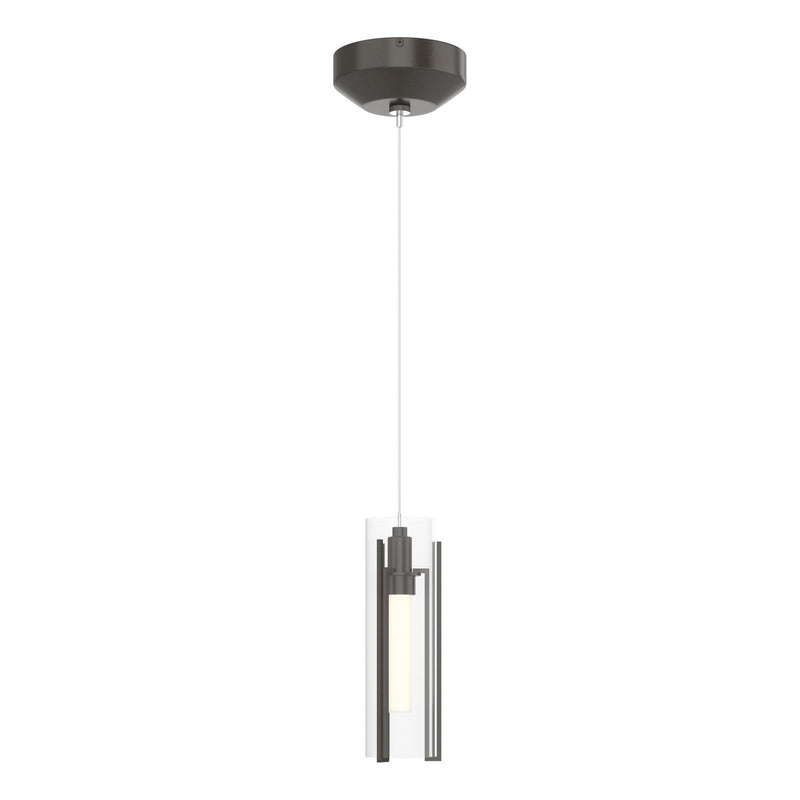 Hubbardton Forge 161180-SKT-STND-14-ZM0065 One Light Mini Pendant, Oil Rubbed Bronze